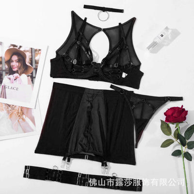 Summer 2022 Women's Fashion Mesh Lingerie with Underwire