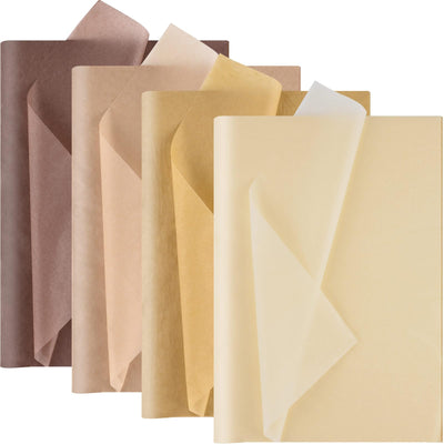 100 Sheets Kraft Tissue Paper Brown Wrapping Paper Bulk for Weddings Birthday DIY Project Christmas Gift Wrapping Crafts Decor13.8 x 19.7" (Brown)