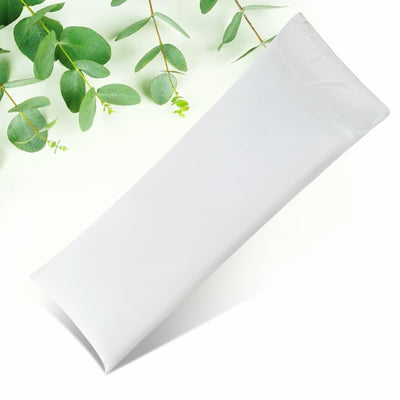 STNOMY Premium taie d'oreiller en lyocell d'eucalyptus Housse d'oreiller de corps douce Housse de coussin de corps Taie d'oreiller longue 50X137 cm Blanc