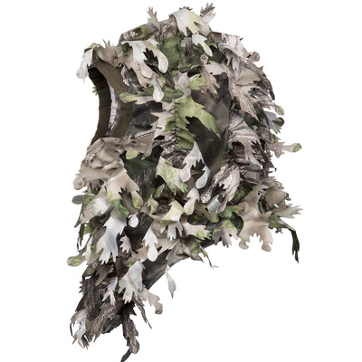 North Mountain Gear Ghillie Balaclava - 3D Leafy Face Mask for Hunting - Airsoft - Paintball - Woodland Green Camouflage