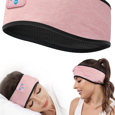 Sleepbeauty Sleep-Headphones-Wireless-Bluetooth-Headband - Comfy Sleeping Eye Mask Headphones Headset Sport Headband Earbuds Electronics Tech Gadgets Christmas Birthday Gifts for Women Men Running