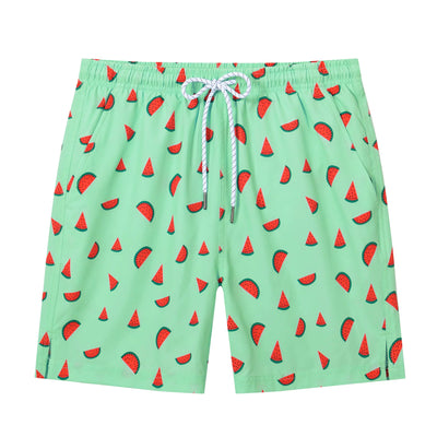 YuKaiChen Mens Swim Trunks Quick Dry Beach Swimming Shorts Mesh Lining Board Shorts Swimwear Bathing Suits Watermelon 36(XXL)