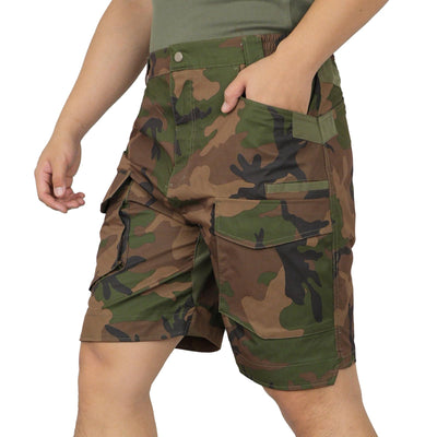 LOOGU Mens Camo Cargo Shorts Quick-Dry Water Resistant Sun Protection Hiking Shorts Men with Multi-Pocket(US4WD 2XL)