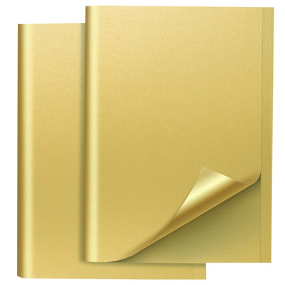 Gold Tissue Paper for Gift Bags 105 Sheets Single-Sided Metallic Wrapping Craft Papers Bulk for DIY Artworks Flower Decoration 12 x 20 Inches