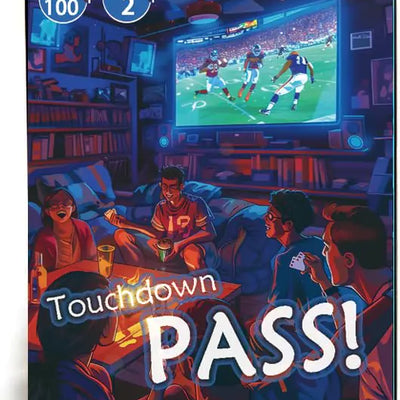 QUEKA KANBAI ¡Pase de Touchdown! Juego de cartas para beber de fútbol en vivo para noches de juegos familiares, noches de juegos de fiesta, diversión de fútbol, juegos fáciles para noches de juegos de adultos
