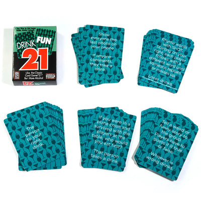 "Juego de Beber para Parejas Románticas 'Drink Fun 21' Cartas"