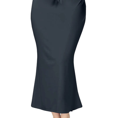 TRENDMALLS Spandex Saree Shapewear Petticoat for Women Cotton Blended Petticoat Silhouette Skirts for Women Shape wear Dress for Saree For women Petticoat for Women Grey