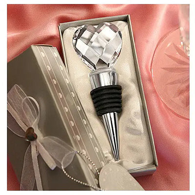Tapón de vino de cristal I Heart Wine Crystal Heart