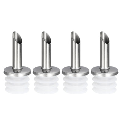uxcell Stainless Steel Bottle Pourers 4Pcs Olive Oil Spout Wine Pourers Liquor Pour Spouts for Pours Liquid Olive Oil Wine Vinegar Most Liquor Bottles (White)