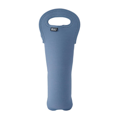 BUILT Sac de transport isotherme pour bouteille de vin, résistant aux taches, aux déchirures et à l'eau, pour protéger la bouteille de vin pendant le transport, bleu Pacifique