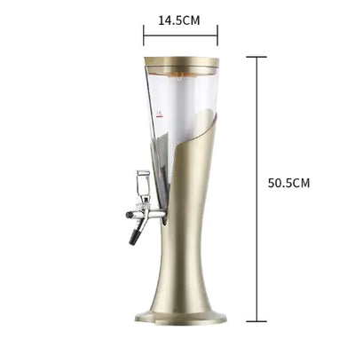 Seau à glace LED avec distributeur de bière et colonne de tirage