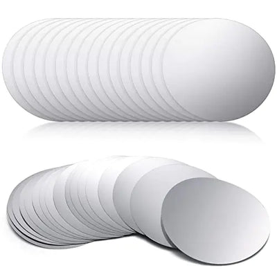 Skyley 50 Pieces Silver Wine Pourer Wine Stopping Pour Disks Aluminum Foil Wine Pourer Whisky Wine Pourer Thin Reusable Wine Pourer for Wine Beverage Beer Liquid Dispenser