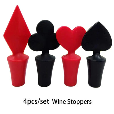 Silicone Bottle Stopper - Playing Card Series Design