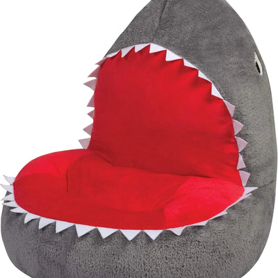 Trend Lab Shark Toddler Chair - Plush Pillow Kids Chair Comfy Animal Chair for Toddlers 1-3 Years Old 21x19x19 Inches - Baby Chair Soft Toddler Lounge Chair Kids Bean Bag Chair Alternative
