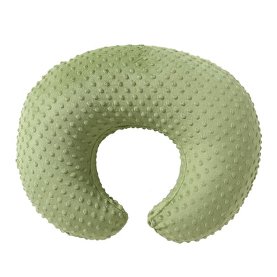 QUENESS Nursing Pillow Cover Breastfeeding Pillow Cases Plush Dot Slipcover (Sage)