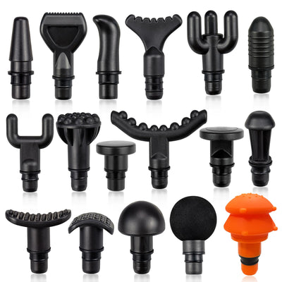 KALAWW Massage Gun Heads for Massage Gun 17 Different Muscle Massager Heads ,Massage Gun Head Outer Diameter is 18.5mm (0.73 inch)
