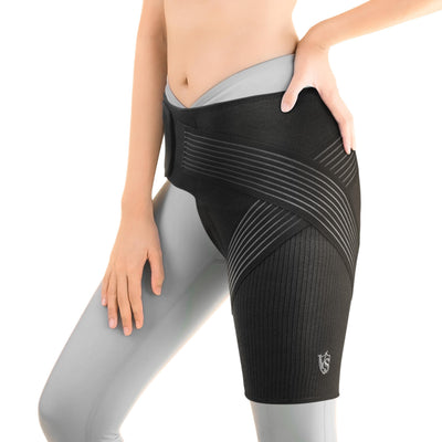 Vital Salveo Compression Recovery Hip Brace – Hip Brace for Women and Men Supports Hip Pain Relief and Aids Hip Injury Recovery Designed for Support Comfort & Mobility (1PC) - Small