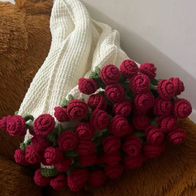 Crocheted Flower Blanket