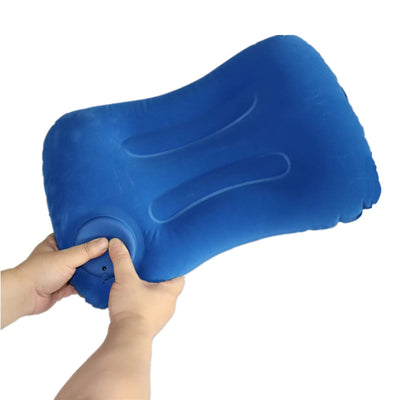 PGAKLTG Oreiller gonflable de camping à compression 48,8 cm (L) Oreiller gonflable de camping Oreiller gonflable de couchage pour le camping (bleu)