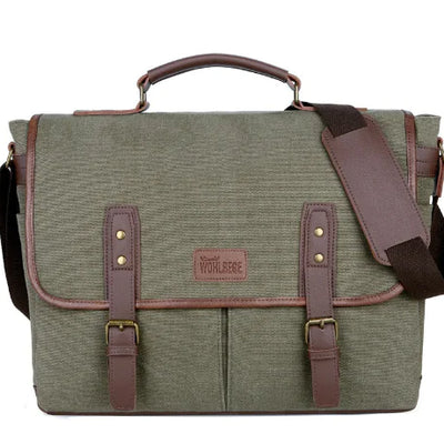 Sac Messenger Portable en Toile pour Homme