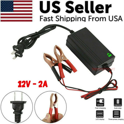 Cargador de batería portátil de 12V para auto, camión, mantenedor de goteo, barco, motocicleta