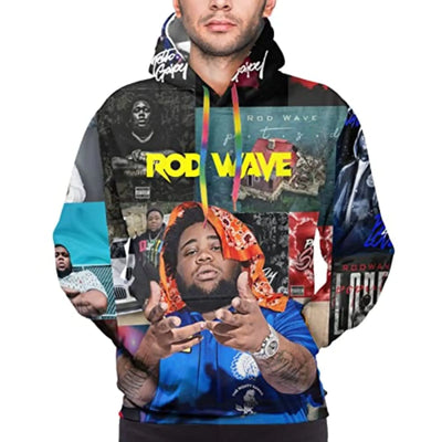 Heqqred Rod Wave Hoodie For Men Women Youth 3D Printed Hooded Pullover Sweatshirt With Pocket L