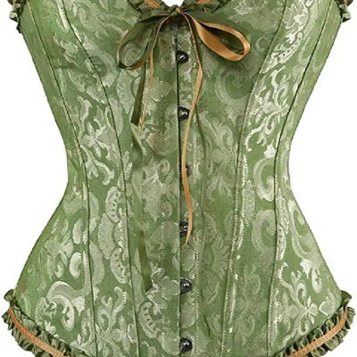 DKCHENH renaissance corset topCorset shapewear for women tummy controlCorset tops dress renaissance for womenlace corset top.Green Renaissance corset topSmall size corset