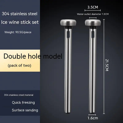 Stainless Steel Wine Chiller Set with Cooling Rod