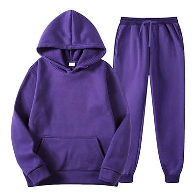 Ensemble de survêtements unisexes JMMSlmax 2 pièces, Hommes et Femmes, Hoodie à manches longues, Sweat-shirt et Pantalon de survêtement Jogger