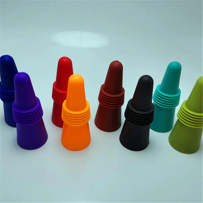 Stainless Steel and Silicone Wine Bottle Stopper Set