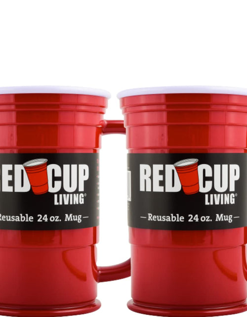 Cargar imagen en el visor de la galería, Juego de 2 tazas de cerveza de 24 oz | Vaso reutilizable para fiesta | Vasos de fiesta ideales para niños y adultos | Suministros de bebida reutilizables para fiestas de cumpleaños, camping | Duradero e irrompible, libre de BPA
