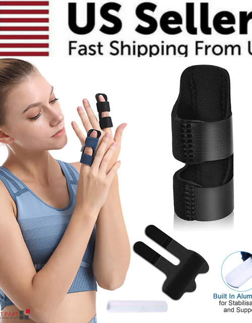 Load image into Gallery viewer, Adjustable Trigger Finger Splint Straightener Corrector Brace Support Protector
