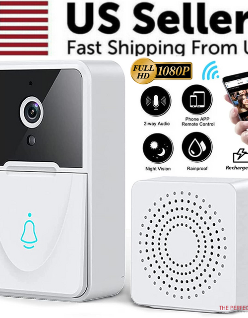 Load image into Gallery viewer, Wireless Security WiFi Smart Doorbell Intercom Video Camera Bell Chime Door Ring
