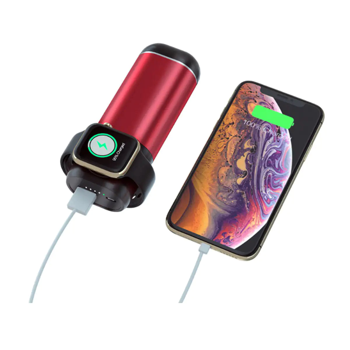 Cargador Inalámbrico Porta 3 en 1 para Apple Watch, Airpods y Teléfono