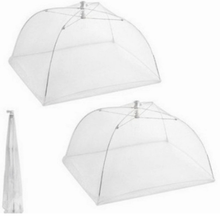 Cloche alimentaire pliable en maille