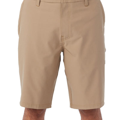 ONEILL Mens 21 Inch Reserve Solid Hybrid Shorts - Water Resistant Mens Shorts with Quick Dry Stretch Fabric and PocketsKhaki 230