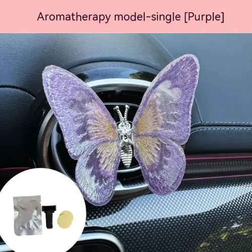 Load image into Gallery viewer, Moving Embroidery Butterfly Car Accessories
