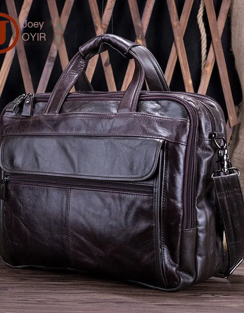 Load image into Gallery viewer, Leather Messenger Bag for Men

