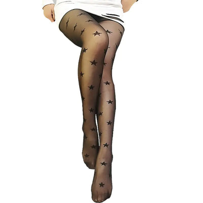 Bas autofixants amincissants en dentelle jacquard 40 deniers