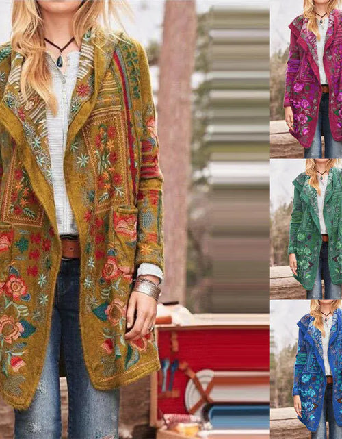 Load image into Gallery viewer, Printed Casual Long Sleeve Jacket

