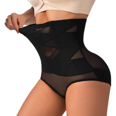 KONOKANOR Shapewear Tummy Control Panties for Women High Waisted Body Shaper Underwear Girdles Panty Black Medium