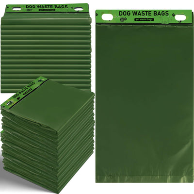 Ireer 5000 Pcs Header Bag Bulk Dog Pet Waste Bags Bulk Poop LeakProof Dog Bags Easy Single Pull Bags for Poop Dog Waste Station Fit Hang Hole Dispenser Pet Waste Bag for Home Outdoor (Green)