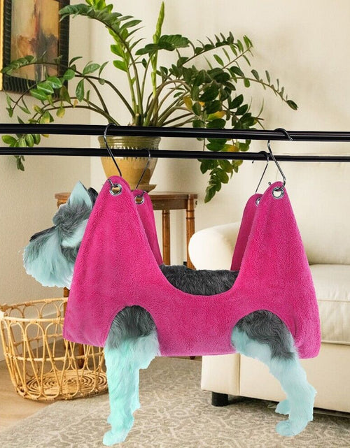 Load image into Gallery viewer, Portable Pet Dog Cat Grooming Hanging Hammock Harness Breathable Groom Helper US
