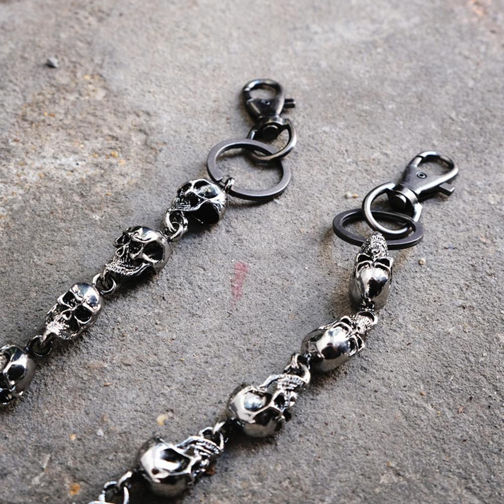 Cadena de pantalones de calavera de metal