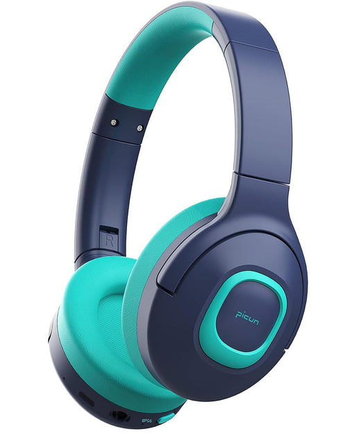 Charger l'image dans la visionneuse de galerie, Picun E5 Kids Bluetooth Headphones with Microphone Foldable Kids Wireless Headphones with Volume Limit 85dB/93dB Bluetooth 5.3 Sharing Function Over-Ear Toddler Headphones for School/iPad/Tablet
