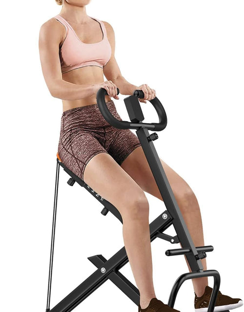 Cargar imagen en el visor de la galería, Dskeuzeew Máquina de sentadillas Equipo de ejercicio para el hogar 150 kg Máquina de remo para sentadillas con resistencia ajustable Máquina de entrenamiento en casa Entrenador de piernas y glúteos para cuerpo completo
