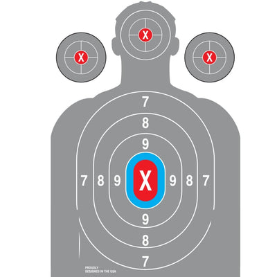 Heavy Duty Shooting Targets Paper Targets for Shooting Range - Indoors & Outdoor Targets for Shooting Rifle - Gun Range Targets for Pistol Shooting - Handgun Shooting Range Accessories