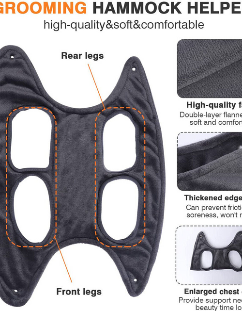 Load image into Gallery viewer, Portable Pet Dog Cat Grooming Hanging Hammock Harness Breathable Groom Helper US
