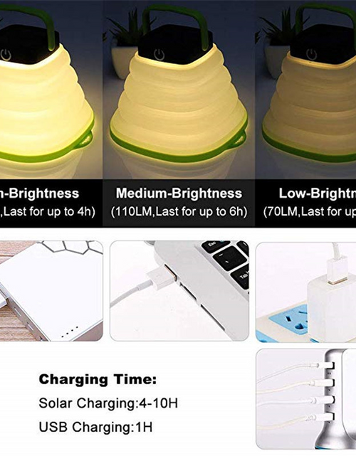 Load image into Gallery viewer, Solar Camping Lantern – Foldable, Multi-Mode LED Light
