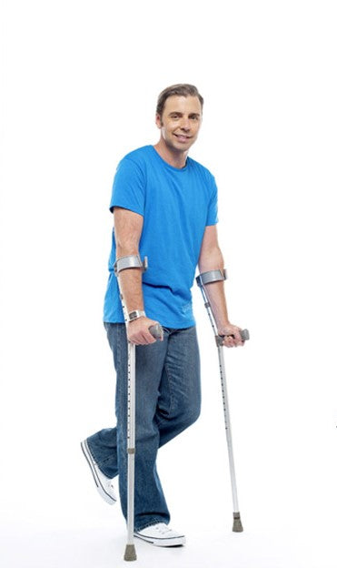 Portable Aluminum Underarm Crutches for Recovery